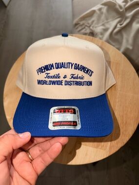 OTTO Two-Tone Blue and Cream Baseball Cap - Premium Quality Garments